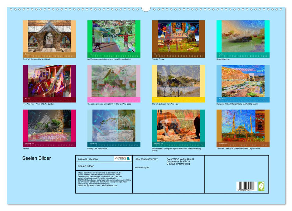 Seelen Bilder (CALVENDO Wandkalender 2026)