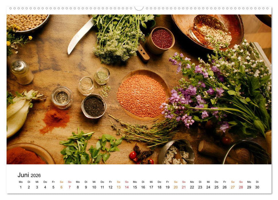 Küchenkalender Gewürzwelt (CALVENDO Premium Wandkalender 2026)
