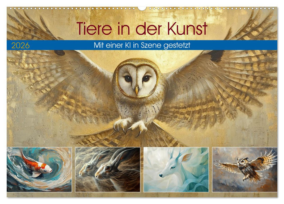 Tiere in der Kunst (CALVENDO Wandkalender 2026)