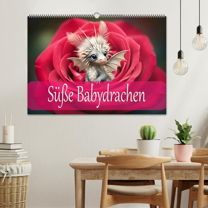 Süße Babydrachen (CALVENDO Wandkalender 2026)