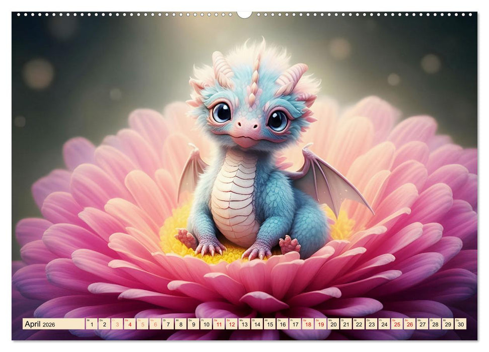 Süße Babydrachen (CALVENDO Wandkalender 2026)