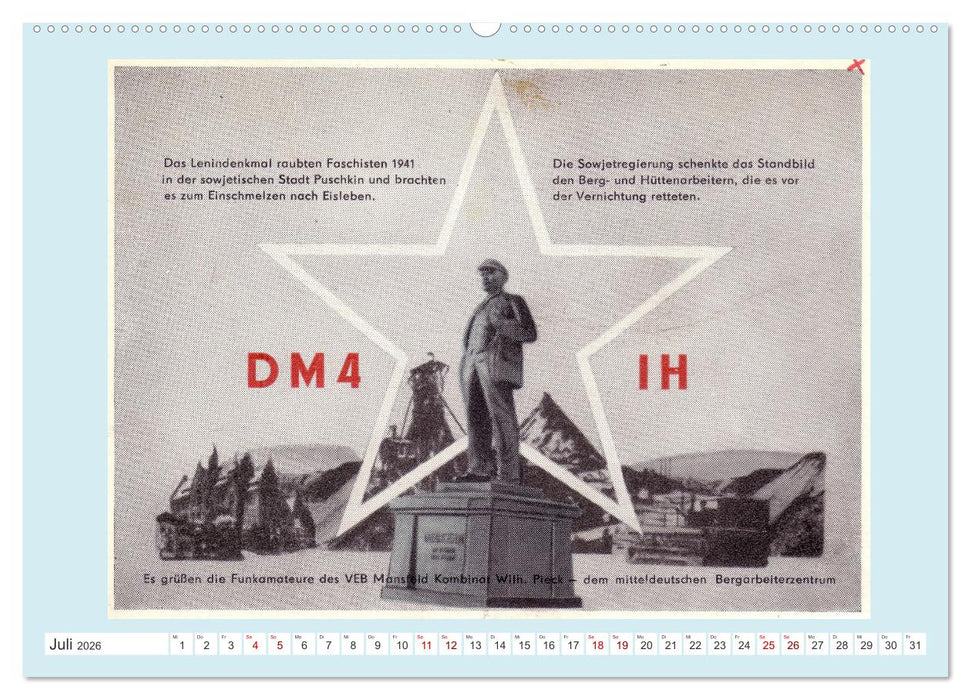 Amateurfunk in der DDR - Historische QSL-Karten (CALVENDO Premium Wandkalender 2026)
