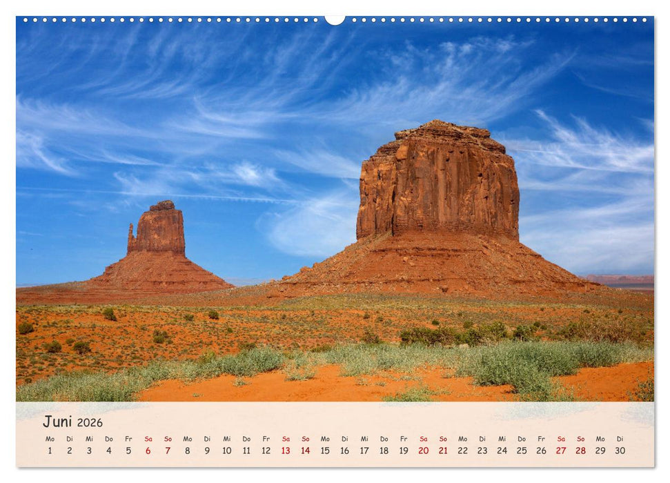 Monument Valley - Faszinierende Westernkulisse in den USA (CALVENDO Wandkalender 2026)