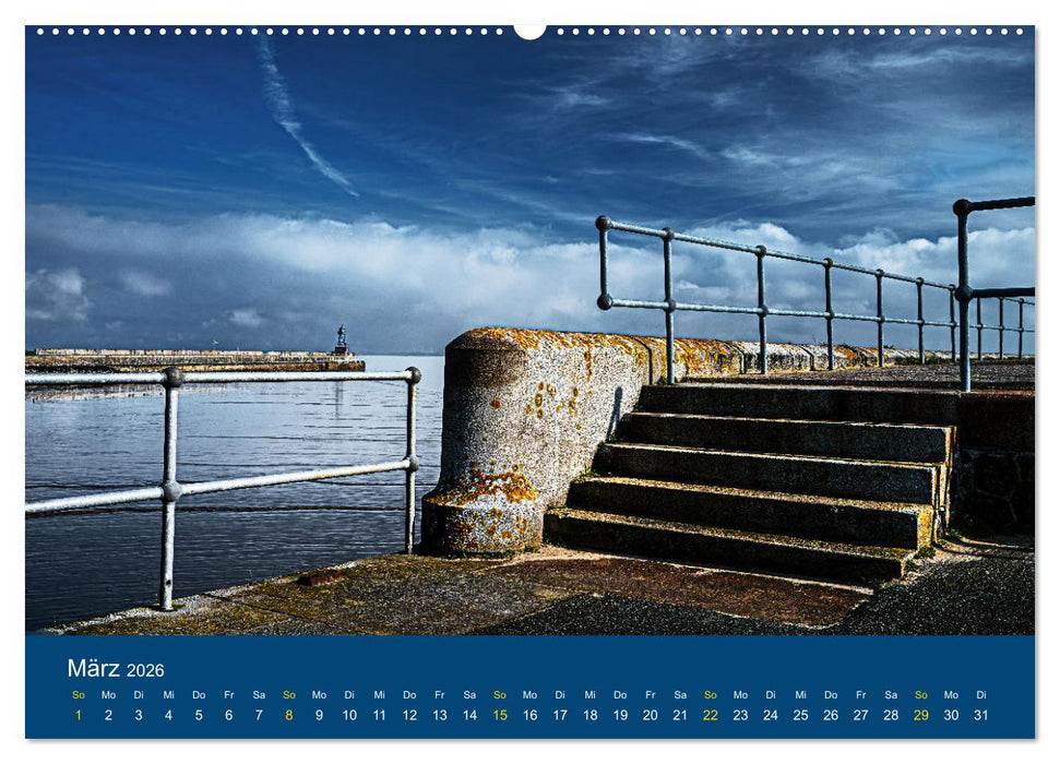 Die Nordmole in Wilhelmshaven. Historisches Relikt und Lieblingsort. (CALVENDO Premium Wandkalender 2026)