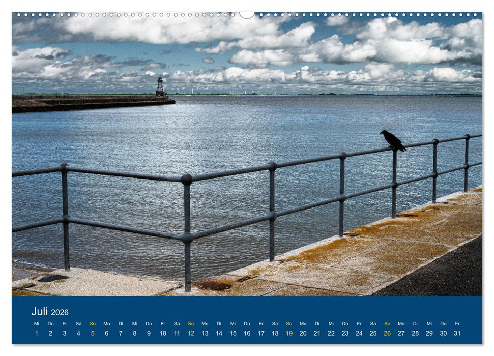 Die Nordmole in Wilhelmshaven. Historisches Relikt und Lieblingsort. (CALVENDO Premium Wandkalender 2026)