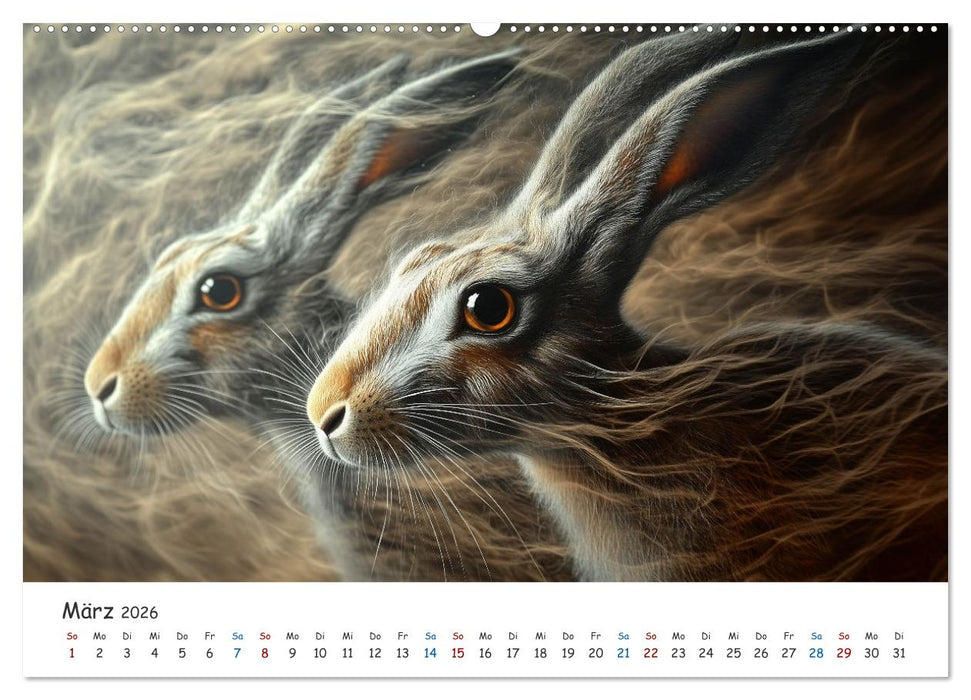 Tiere in der Kunst (CALVENDO Premium Wandkalender 2026)