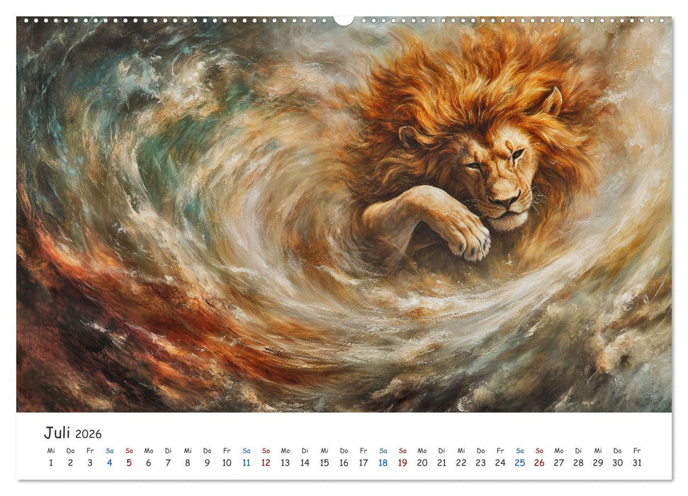 Tiere in der Kunst (CALVENDO Premium Wandkalender 2026)