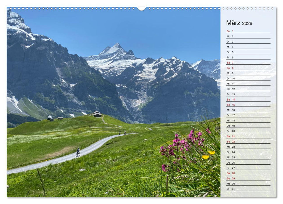 Alpenauszeit - Schweizer Bergsommermomente für die Seele (CALVENDO Wandkalender 2026)