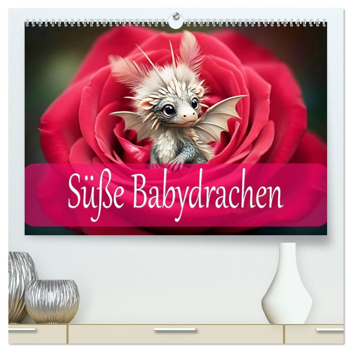 Süße Babydrachen (CALVENDO Premium Wandkalender 2026)