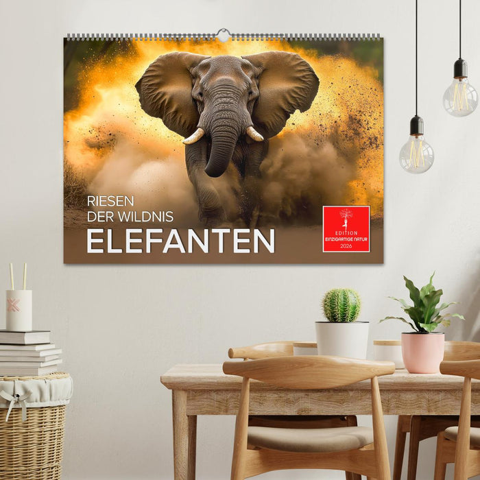Elefanten - Riesen der Wildnis (CALVENDO Wandkalender 2026)
