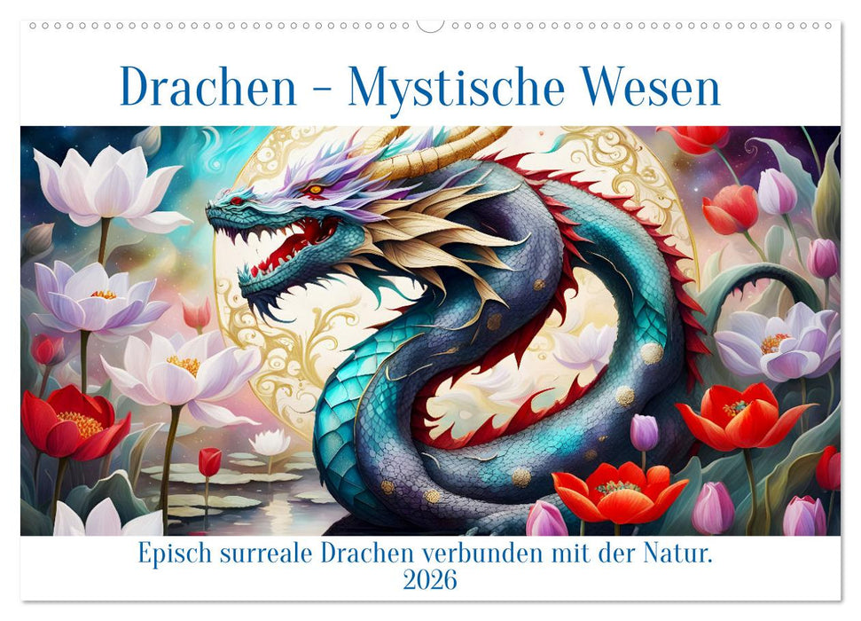 Drachen - Mystische Wesen (CALVENDO Wandkalender 2026)