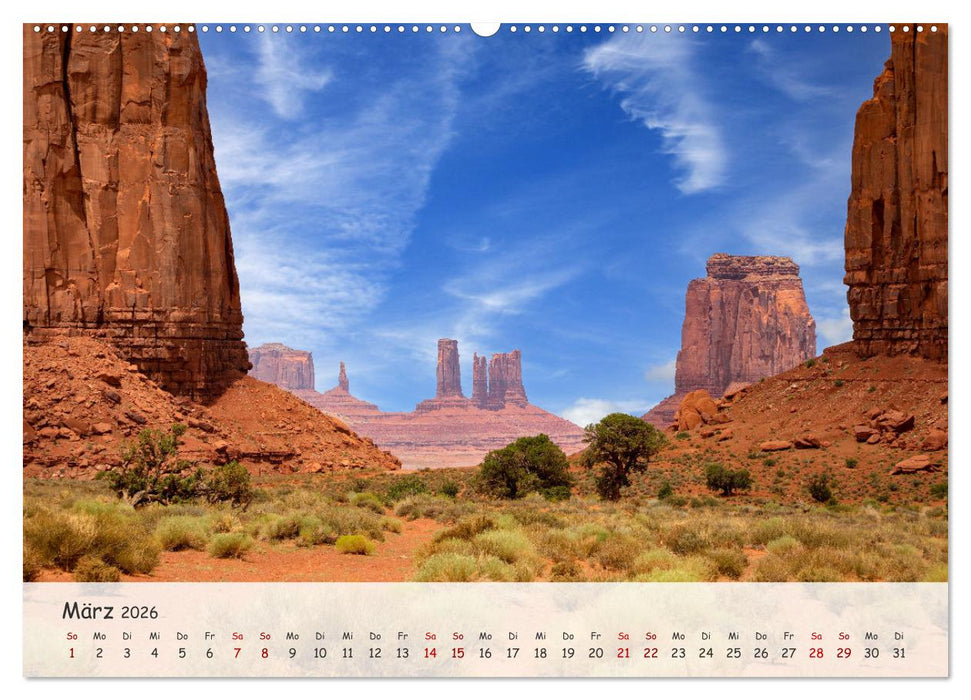 Monument Valley - Faszinierende Westernkulisse in den USA (CALVENDO Premium Wandkalender 2026)