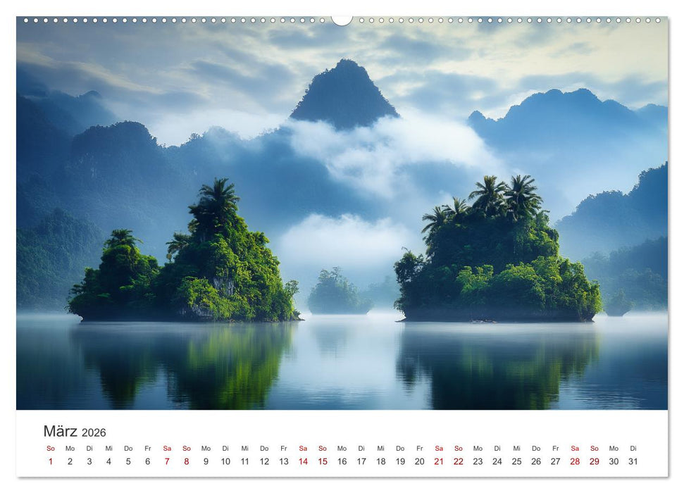 Sehnsucht nach dem Paradies - Tropische Inselträume (CALVENDO Premium Wandkalender 2026)
