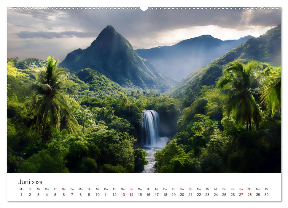 Sehnsucht nach dem Paradies - Tropische Inselträume (CALVENDO Premium Wandkalender 2026)