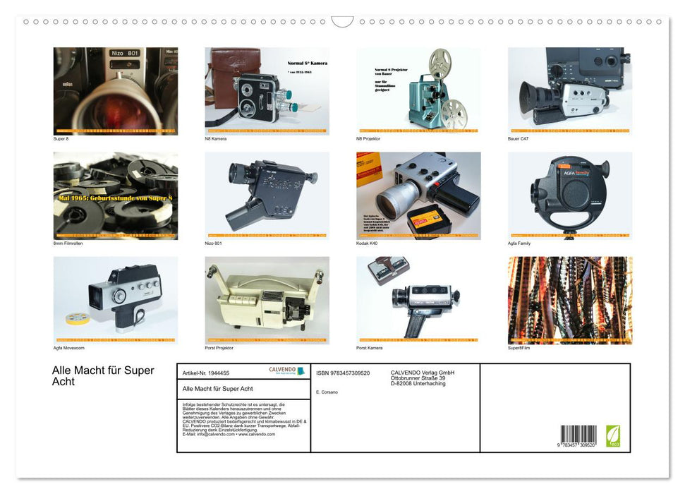 Alle Macht für Super Acht (CALVENDO Wandkalender 2026)