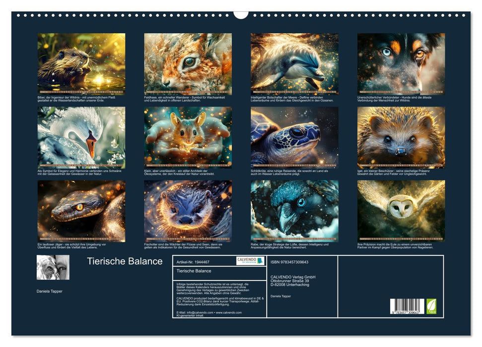 Tierische Balance (CALVENDO Wandkalender 2026)