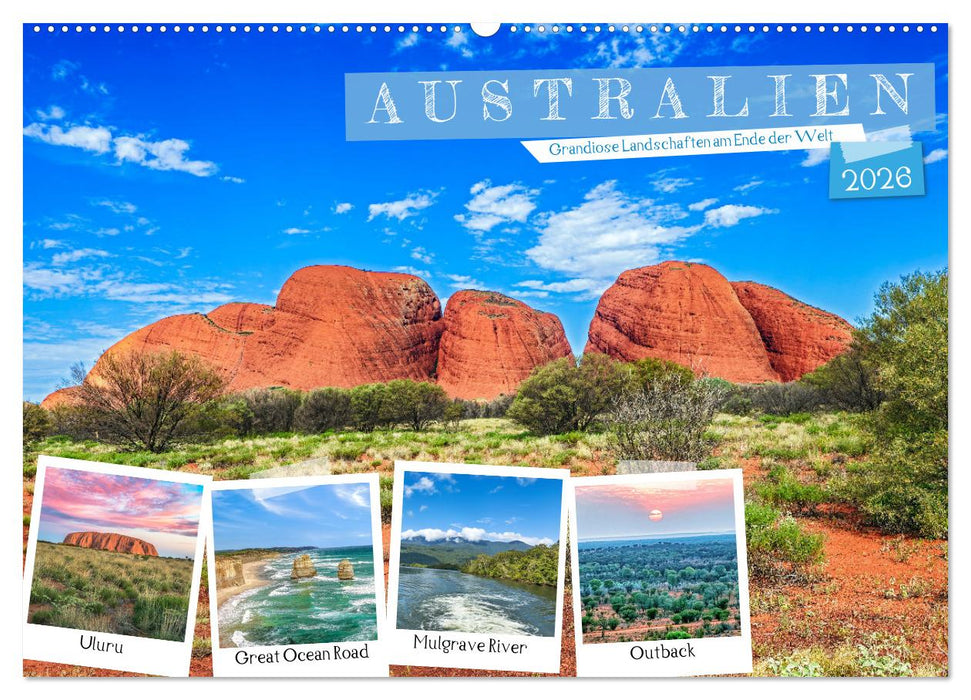 Australien - Grandiose Landschaften am Ende der Welt (CALVENDO Wandkalender 2026)
