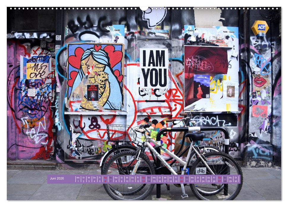 Streetart-Kunst, die die Straßen Londons atmen lässt (CALVENDO Wandkalender 2026)