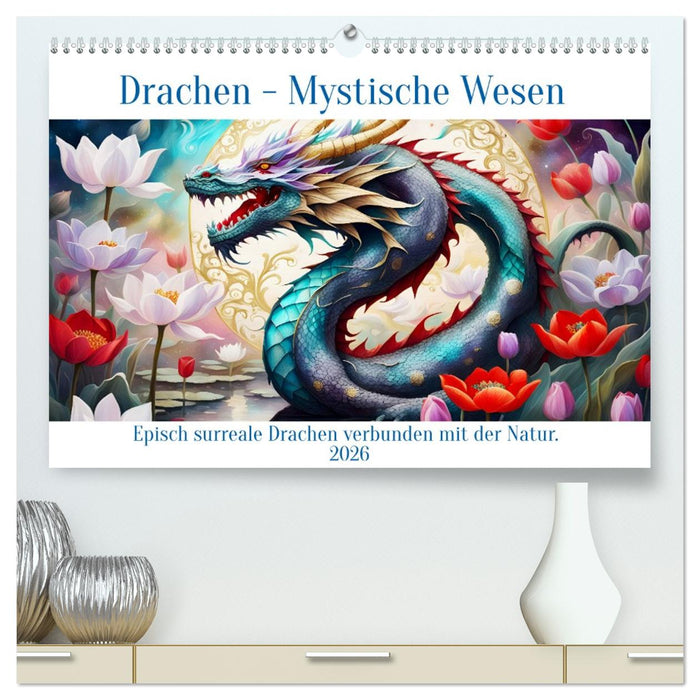 Drachen - Mystische Wesen (CALVENDO Premium Wandkalender 2026)