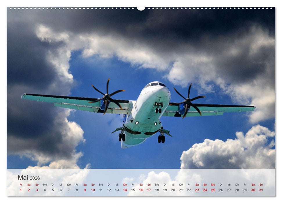 Flugzeuge über den Wolken (CALVENDO Premium Wandkalender 2026)