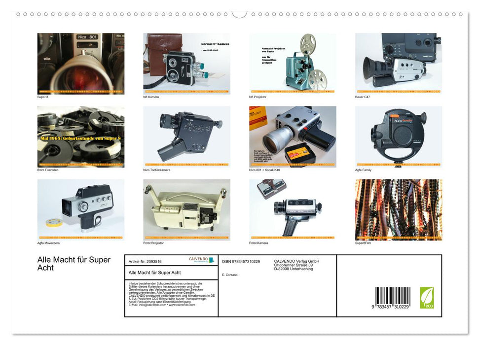 Alle Macht für Super Acht (CALVENDO Premium Wandkalender 2026)