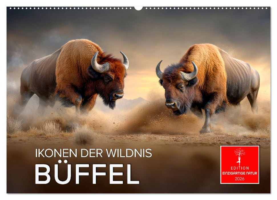 Büffel - Ikonen der Wildnis (CALVENDO Wandkalender 2026)