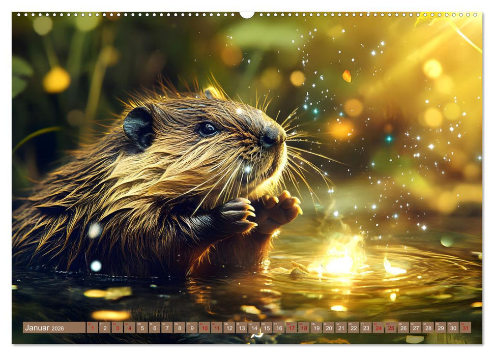 Tierische Balance (CALVENDO Premium Wandkalender 2026)