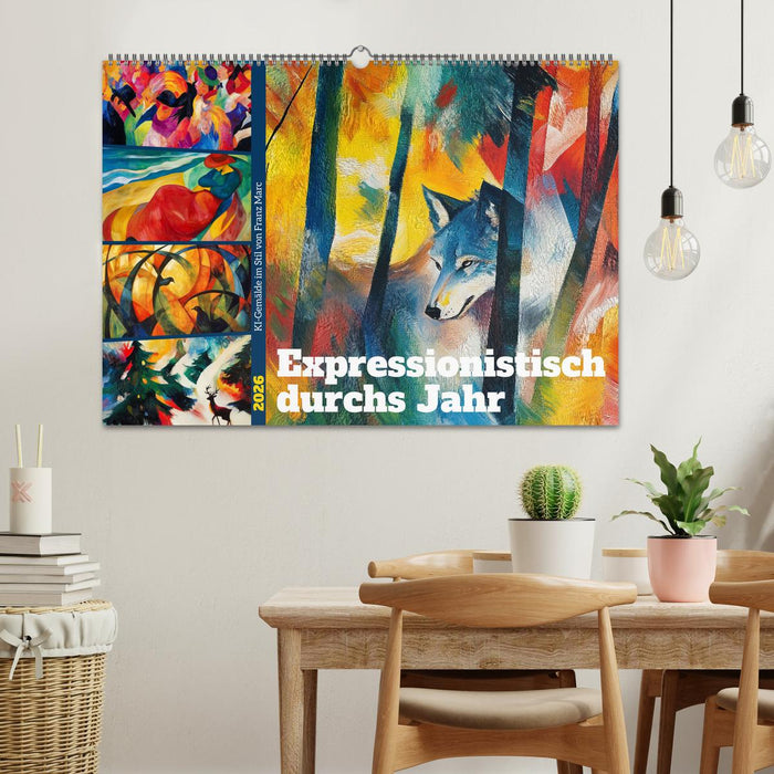 Expressionistisch durchs Jahr (CALVENDO Wandkalender 2026)
