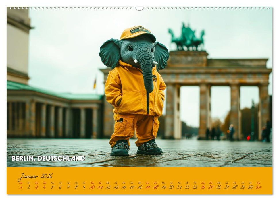 Die Mikrofanten auf Europareise (CALVENDO Premium Wandkalender 2026)