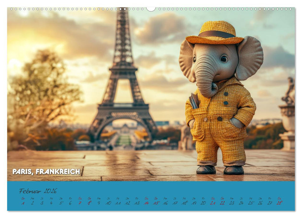 Die Mikrofanten auf Europareise (CALVENDO Premium Wandkalender 2026)