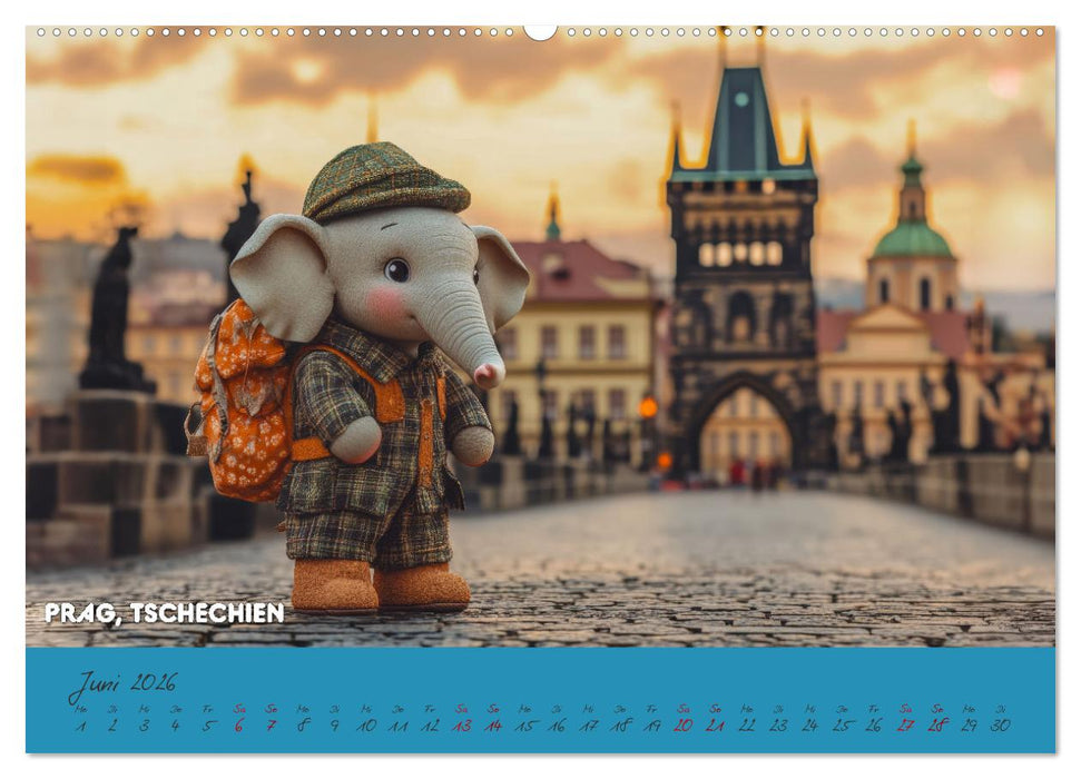 Die Mikrofanten auf Europareise (CALVENDO Premium Wandkalender 2026)