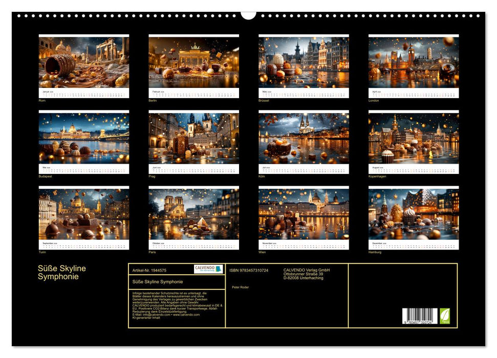 Süße Skyline Symphonie (CALVENDO Wandkalender 2026)