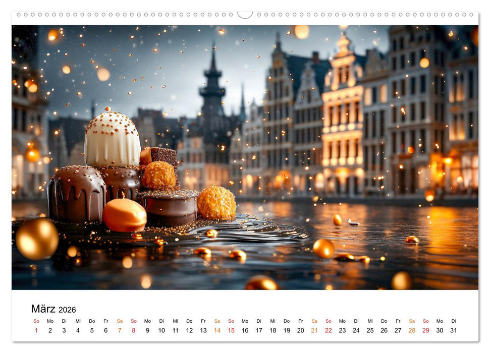 Süße Skyline Symphonie (CALVENDO Wandkalender 2026)