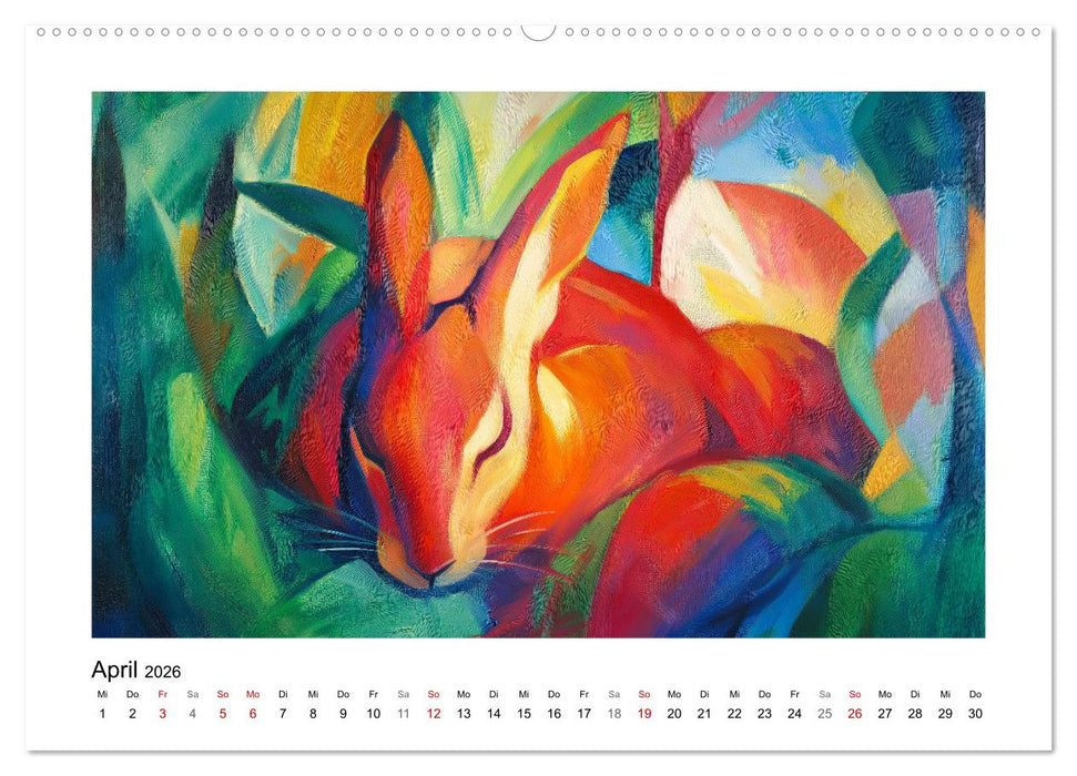 Expressionistisch durchs Jahr (CALVENDO Premium Wandkalender 2026)