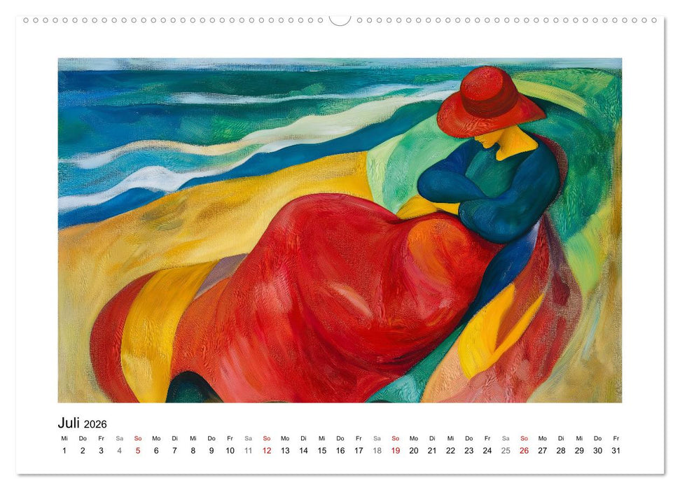 Expressionistisch durchs Jahr (CALVENDO Premium Wandkalender 2026)