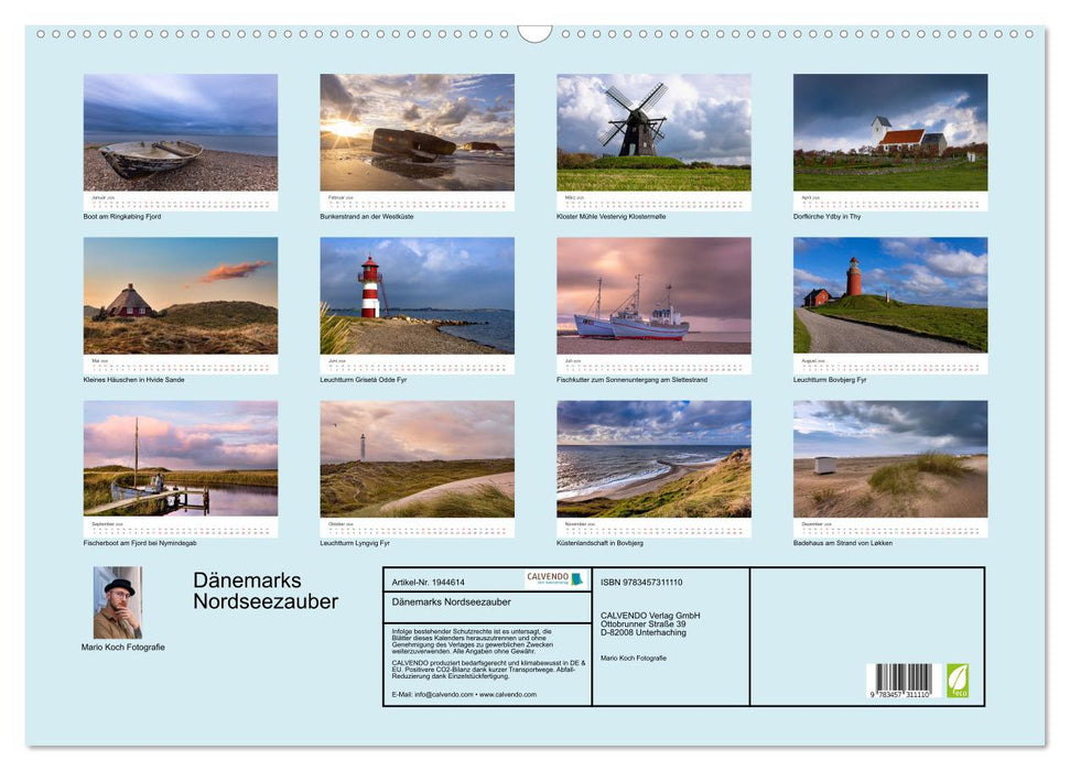 Dänemarks Nordseezauber (CALVENDO Wandkalender 2026)