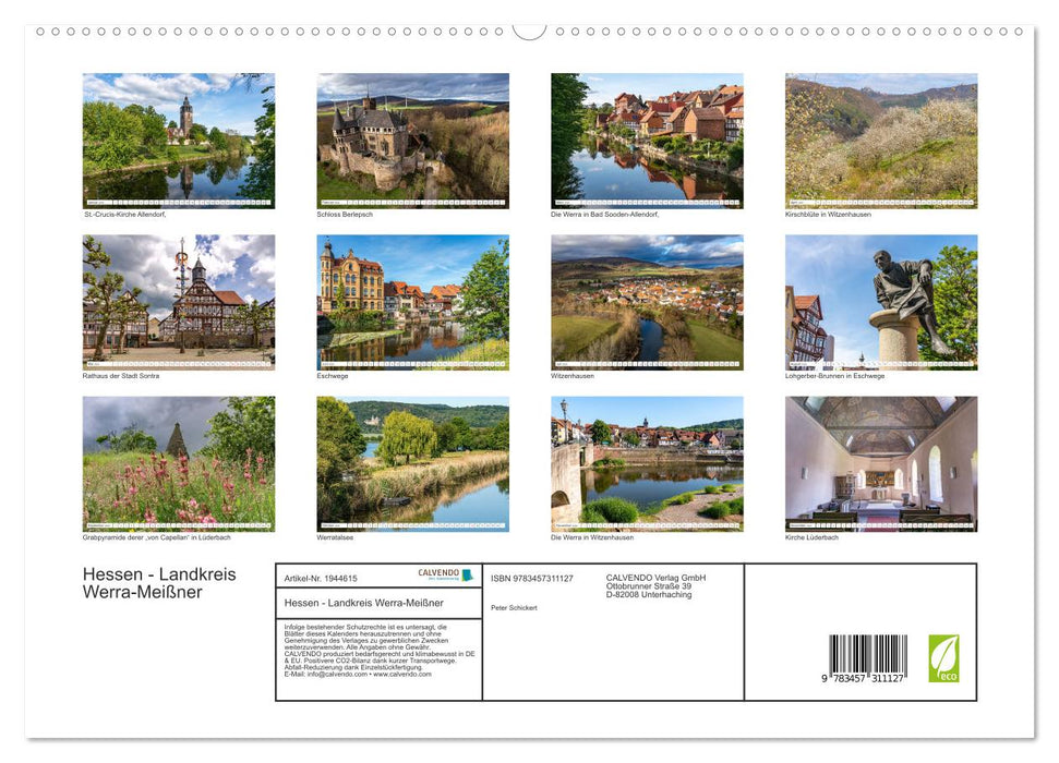 Hessen - Landkreis Werra-Meißner (CALVENDO Premium Wandkalender 2026)