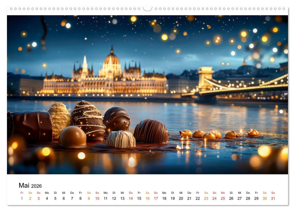 Süße Skyline Symphonie (CALVENDO Premium Wandkalender 2026)