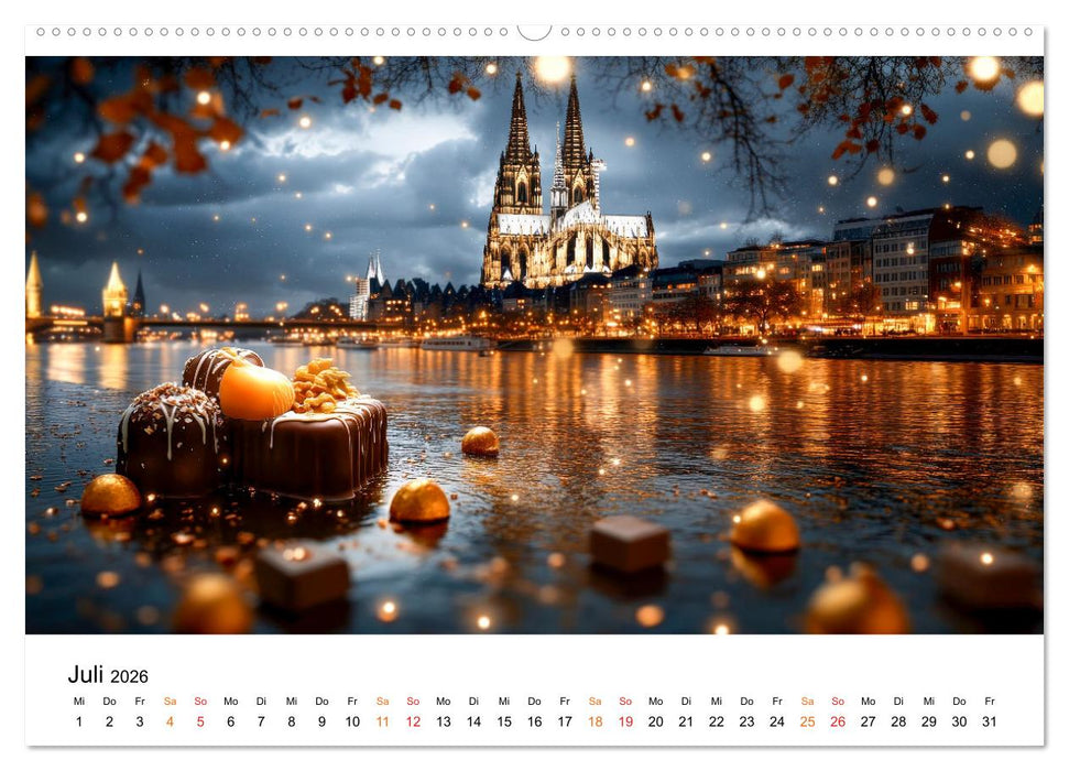 Süße Skyline Symphonie (CALVENDO Premium Wandkalender 2026)