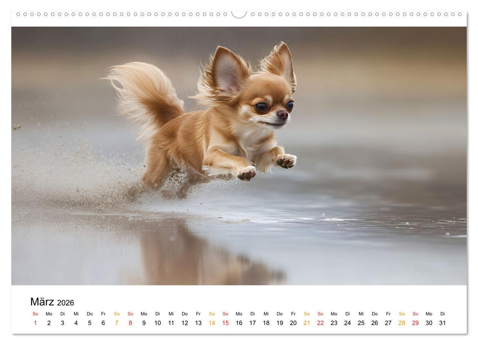 Chihuahua - kleine Energiebündel (CALVENDO Wandkalender 2026)