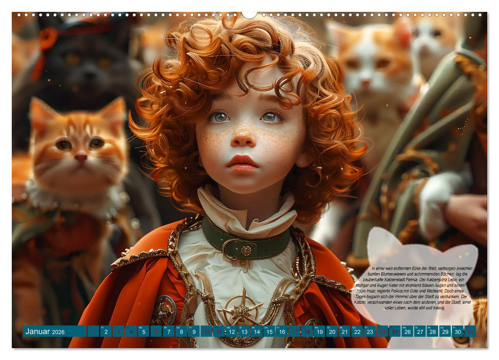 Der kleine Katzenprinz (CALVENDO Wandkalender 2026)