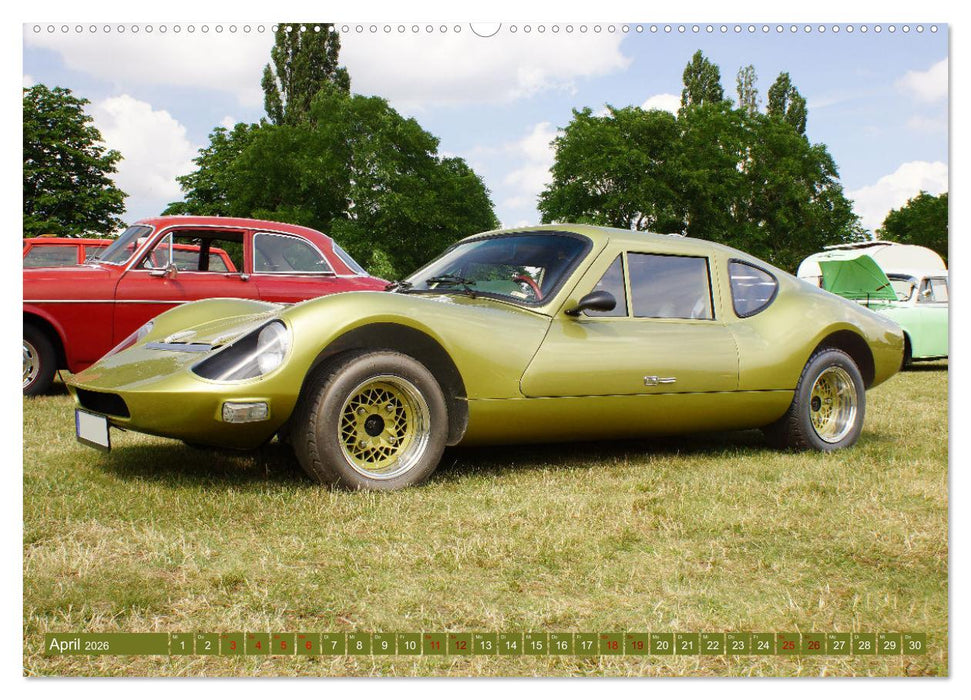Damals war's - Sportwagen der sechziger bis achtziger Jahre (CALVENDO Wandkalender 2026)