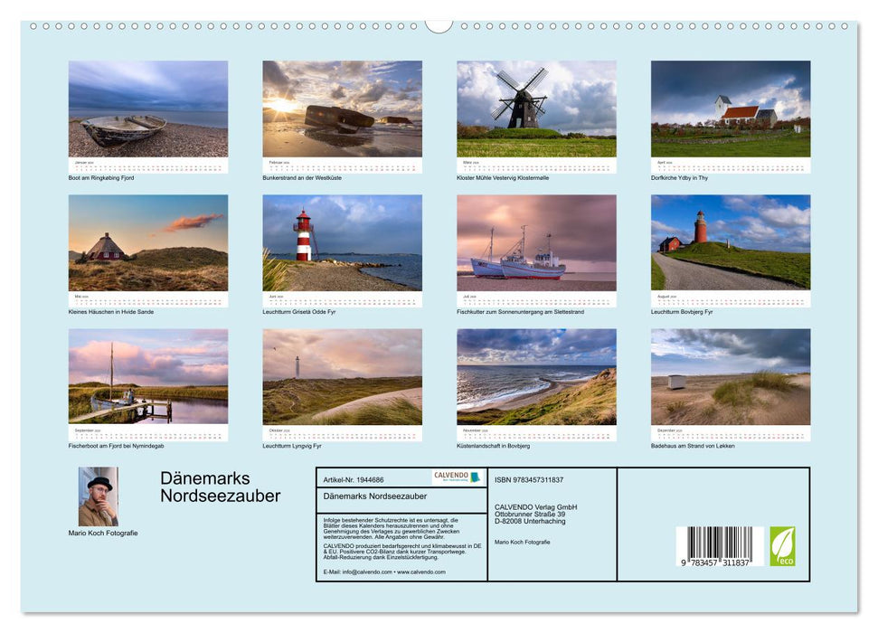 Dänemarks Nordseezauber (CALVENDO Premium Wandkalender 2026)