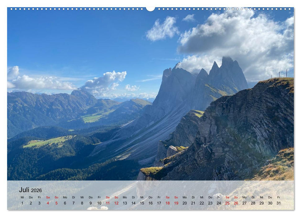 Alpenauszeit - Schöne Orte der Alpen (CALVENDO Premium Wandkalender 2026)