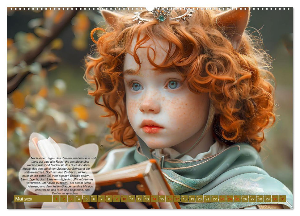 Der kleine Katzenprinz (CALVENDO Premium Wandkalender 2026)