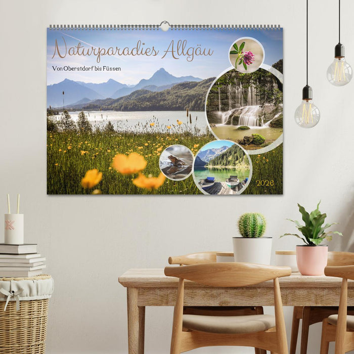 Naturparadies Allgäu - Von Oberstdorf bis Füssen (CALVENDO Wandkalender 2026)