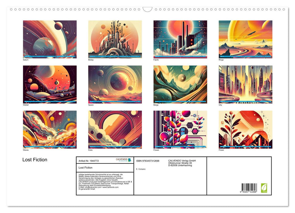 Lost Fiction (CALVENDO Wandkalender 2026)