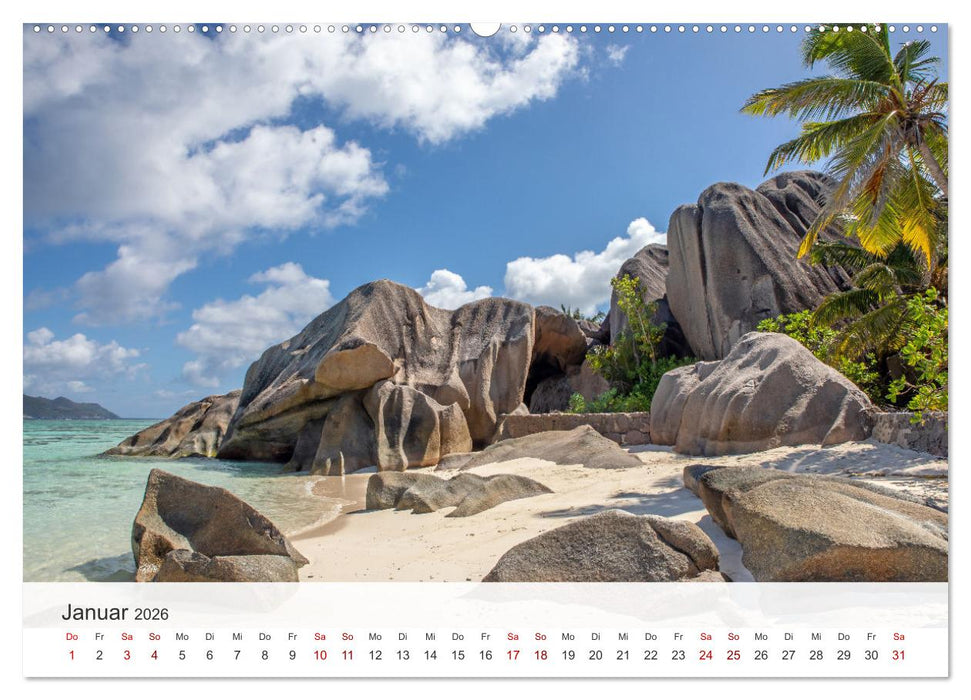 Seychellen - Trauminseln im Indischen Ozean (CALVENDO Wandkalender 2026)