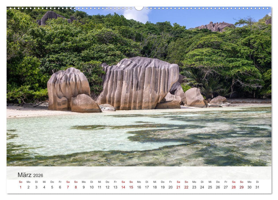 Seychellen - Trauminseln im Indischen Ozean (CALVENDO Wandkalender 2026)