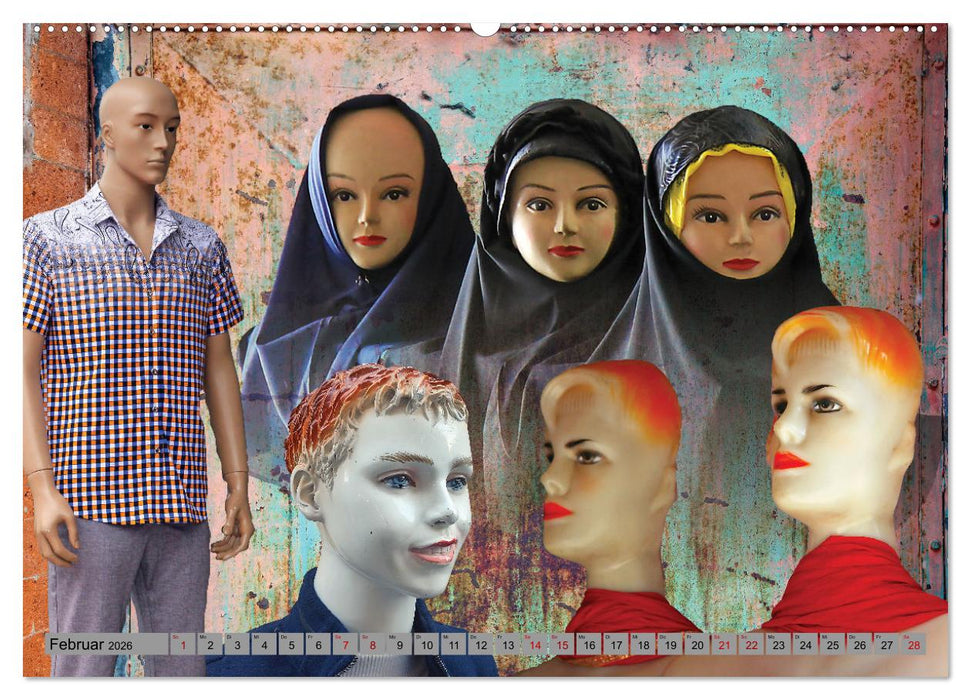 Schaufensterpuppen aus aller Welt (CALVENDO Premium Wandkalender 2026)